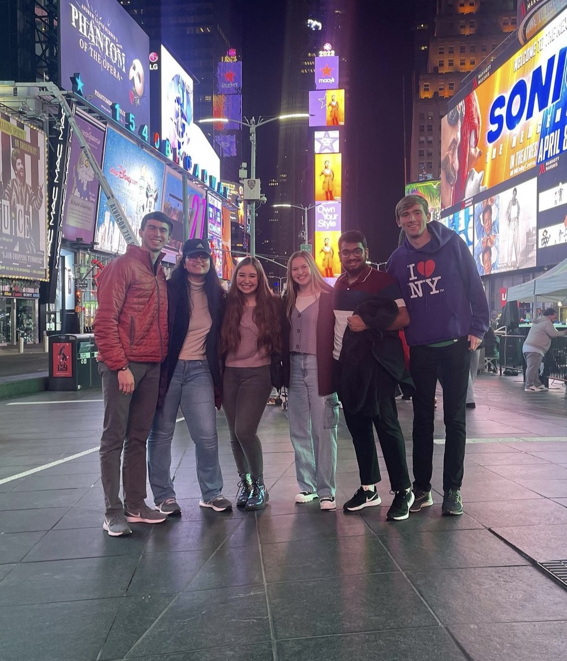 Trey (right) in New York City for the Model UN Conference